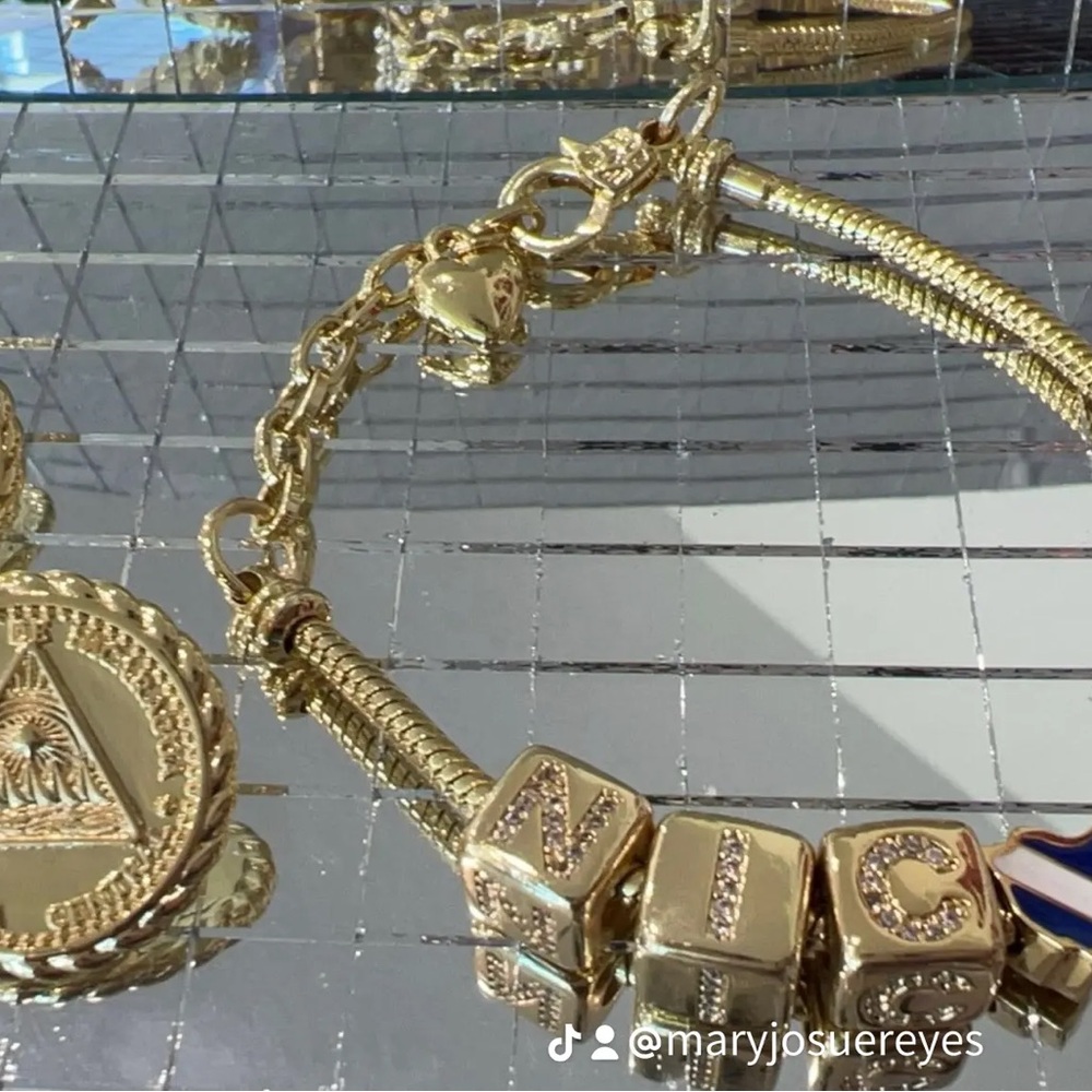 Gold Designer Charm Belt